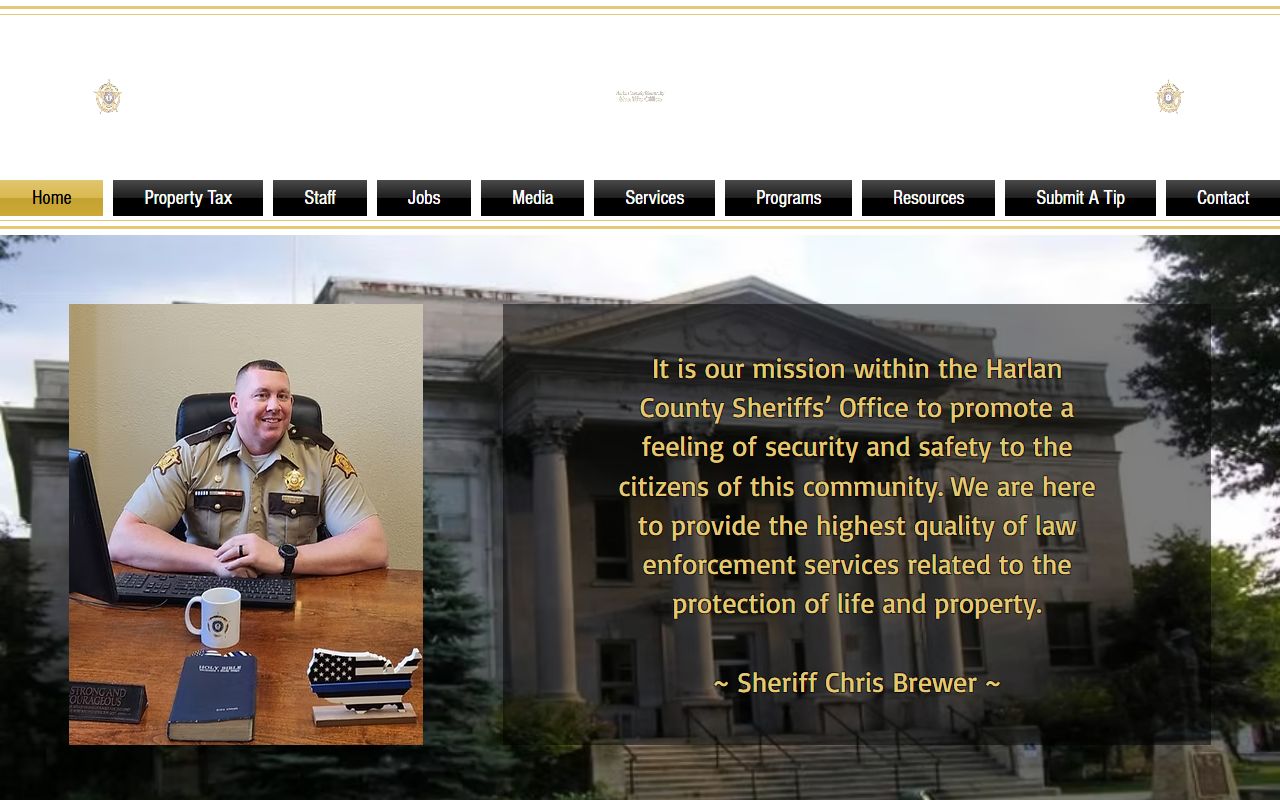 Harlan County arrest records sheriff homepage