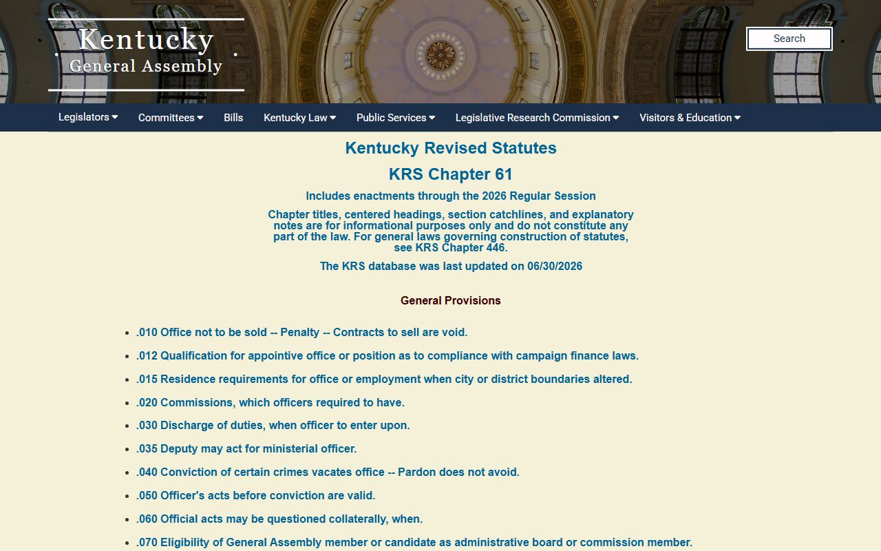 Harlan County court dockets Kentucky open records statute index