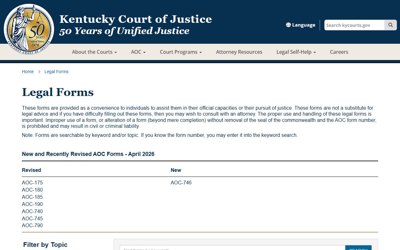 Harlan County court records legal forms portal