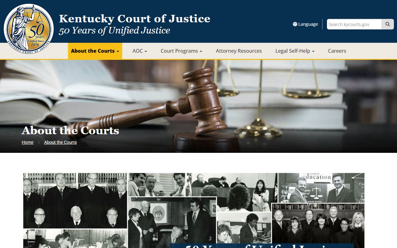 Harlan County court records and Kentucky Court of Justice structure